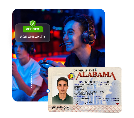 AI-Powered <span>Age & ID Verification</span><br /> for Online Gaming Platforms